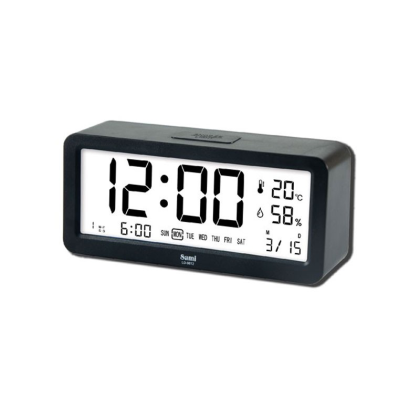 sami-despertador-digital-3-alarmas-humedad-temperatura-ld-9812 NEGRO